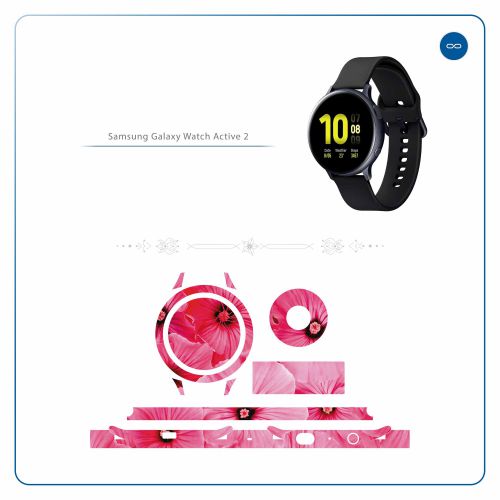 Samsung_Galaxy Watch Active 2 (44mm)_Pink_Flower_2